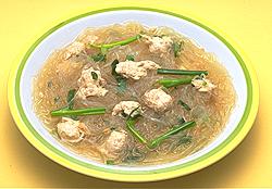 春雨と肉団子のタイ風スープ(ケーン チュー ウンセン)