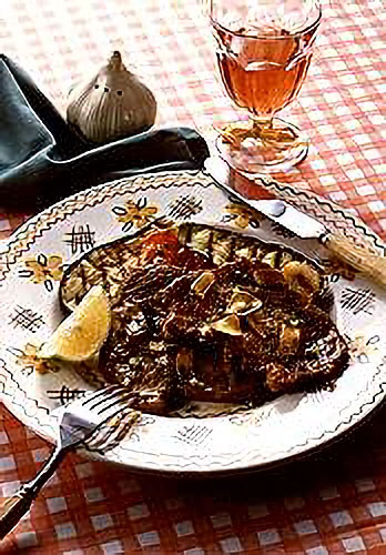 豚肉のイタリア風ガーリックステーキ