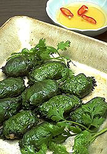 豚ミンチの香草包み焼き（チャー　スオン　ソン）