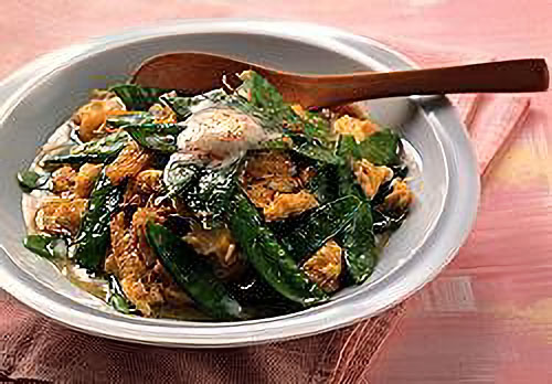 さやえんどうの卵とじ