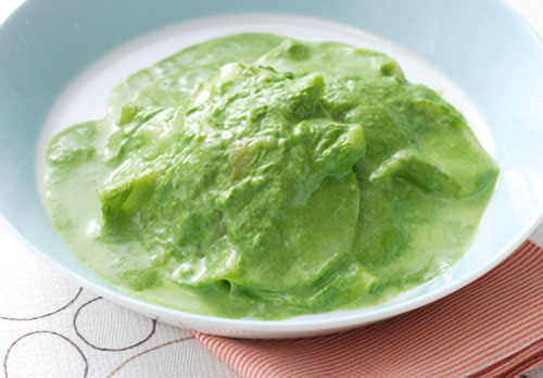 ラビオリ・ほうれん草ソース