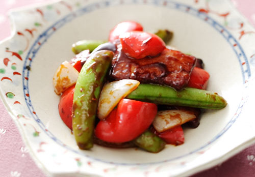 焼き豚と野菜の炒めもの