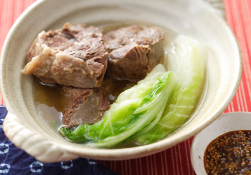 牛肉と白菜の煮込み