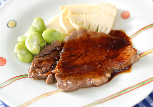 牛肉の照り焼き