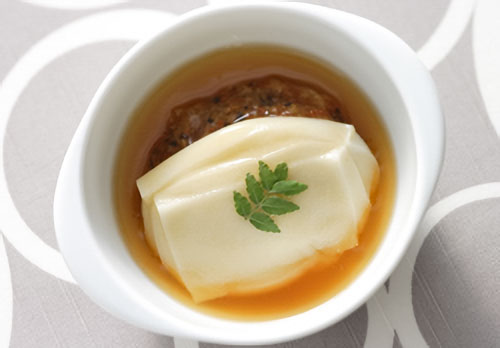 お餅とひき肉の変わり椀