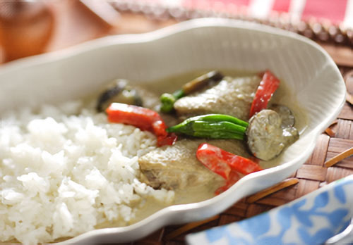 鶏のグリーンカレー