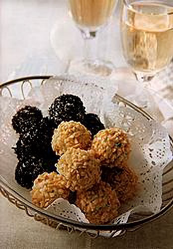 クリームチーズの2色ボール