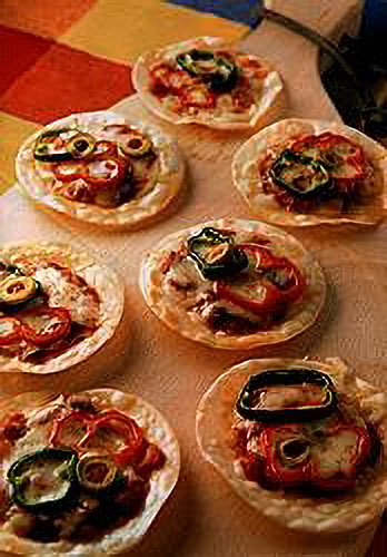 ギョーザの皮のミニピザ風