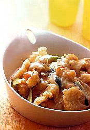 おこげのチーズあんかけ