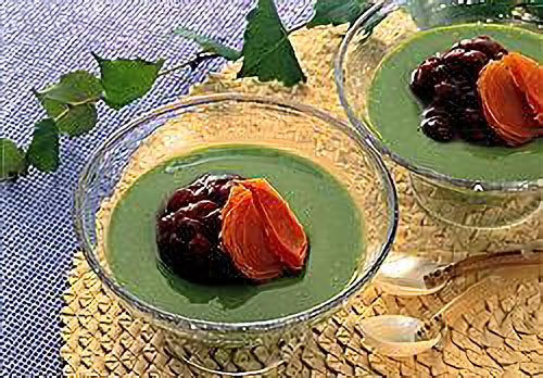 抹茶ジュレ・小倉