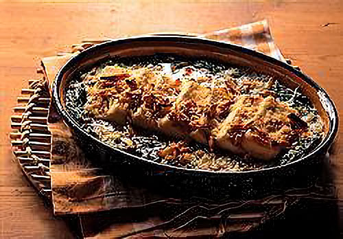 ほうれん草と豆腐のグラタン