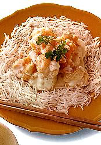 えびの揚げものヨーグルトソース和え