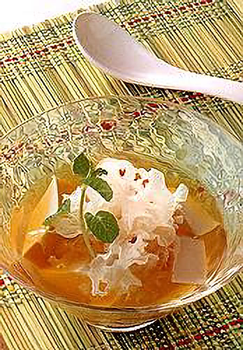 ヨーグルトとクルミの桂花風味シロップ