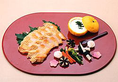 鶏肉の家伝みりん干し（豆腐ソース添え）