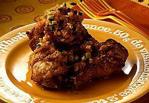 鶏肉のから揚げ 野菜だれかけ