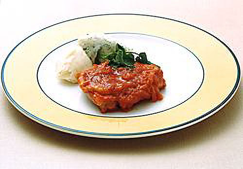鶏もも肉のワインビネガー煮